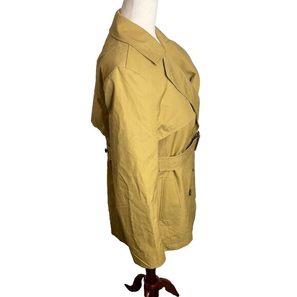 J.Crew Womens $298 Cropped Icon Trench Coat Brown Size 12 CC076 - Picture 5 of 9